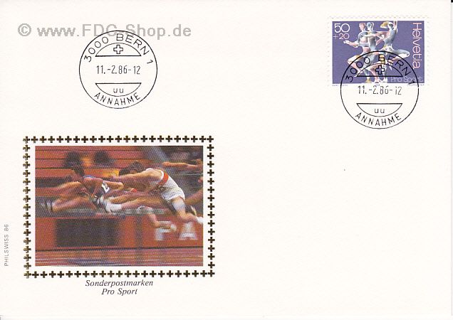 Ersttagsbrief Schweiz Mi-Nr: 1313, Pro Sport