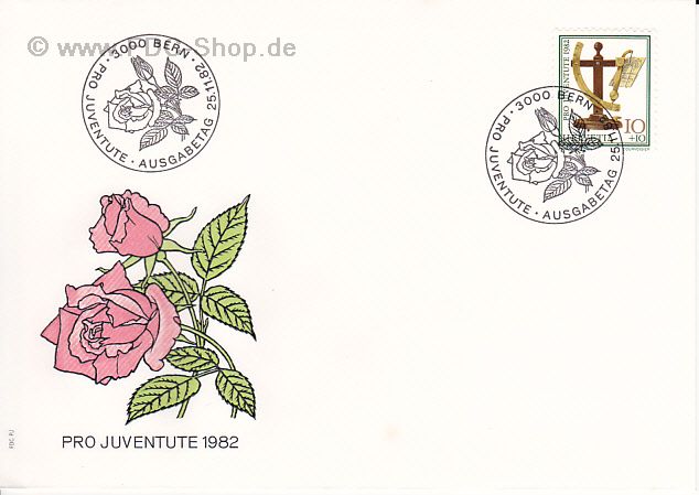 Ersttagsbrief Schweiz Mi-Nr: 1236, Pro Juventute; Tag der Briefmarke