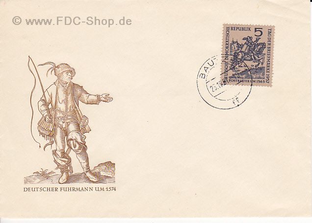 Ersttagsbrief DDR Mi-Nr: 600 Tag der Briefmarke 1957