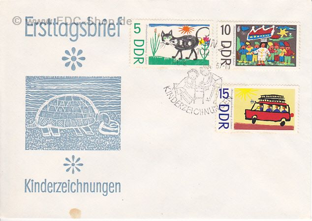 Ersttagsbrief DDR Mi-Nr: 1280-1282, Kinderzeichnungen