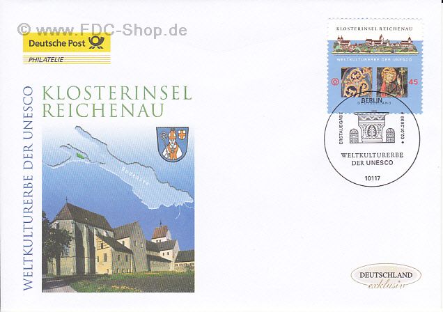 Ersttagsbrief BUND Mi-Nr: 2637, UNESCO Welterbe; Klosterinsel Reichenau