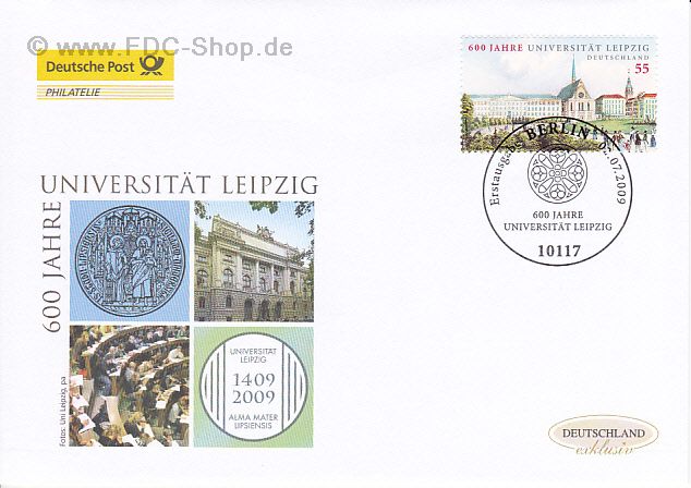 Ersttagsbrief BUND Mi-Nr: 2745, 600 Jahre Universität Leipzig