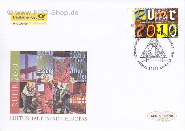 Ersttagsbrief BUND Mi-Nr: 2776, Ruhrgebiet - Kulturhauptstadt Europas 2010