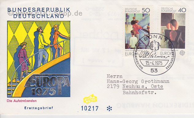 Ersttagsbrief BUND Mi-Nr: 840-841, Europa: Gemälde