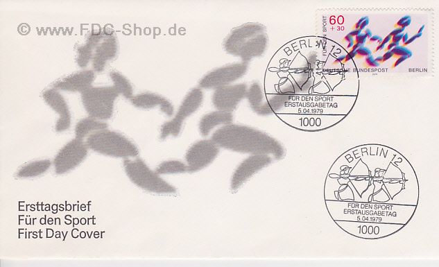 Ersttagsbrief BERLIN Mi-Nr: 596, Sporthilfe