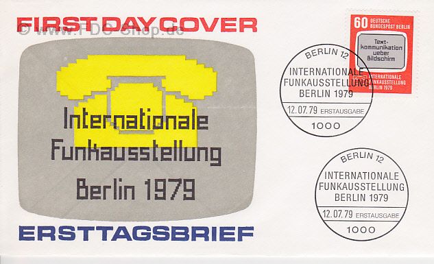 Ersttagsbrief BERLIN Mi-Nr: 600, Internationale Funkausstellung (IFA), Berlin