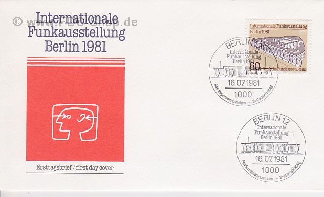 Ersttagsbrief BERLIN Mi-Nr: 649, Internationale Kunstausstellung (IFA), Berlin