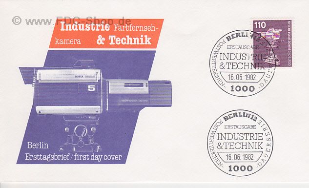 Ersttagsbrief BERLIN Mi-Nr: 668, Freimarken: Industrie und Technik; Farbfersehkamera