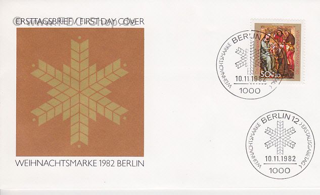 Ersttagsbrief BERLIN Mi-Nr: 688, Weihnachten 1982