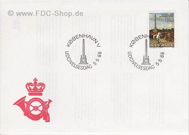 Ersttagsbrief Dänemark Mi-Nr: 923, 200. Jahrestag der Aufhebung der Schollengebundenheit der Bauern