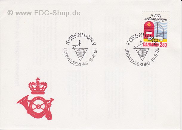 Ersttagsbrief Dänemark Mi-Nr: 877, Europäischer Kongreß der internationalen Post- und Fernmeldeverwaltungen (IPTT) Kopenhagen