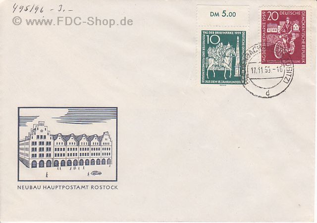 Ersttagsbrief DDR Mi-Nr: 735+736, Tag der Briefmarke