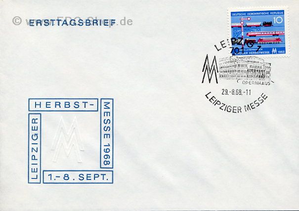 Ersttagsbrief DDR Mi-Nr: 1399, Leipziger Herbstmesse