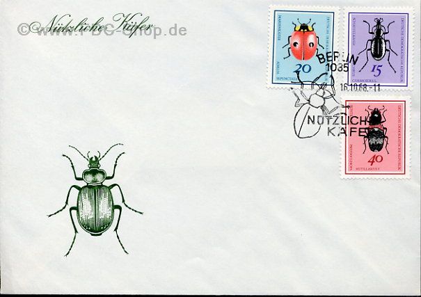 Ersttagsbrief DDR Mi-Nr: 1412+1413+1416, Nützliche Käfer