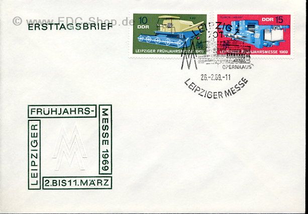 Ersttagsbrief DDR Mi-Nr: 1448-1449, Leipziger Frühjahrsmesse