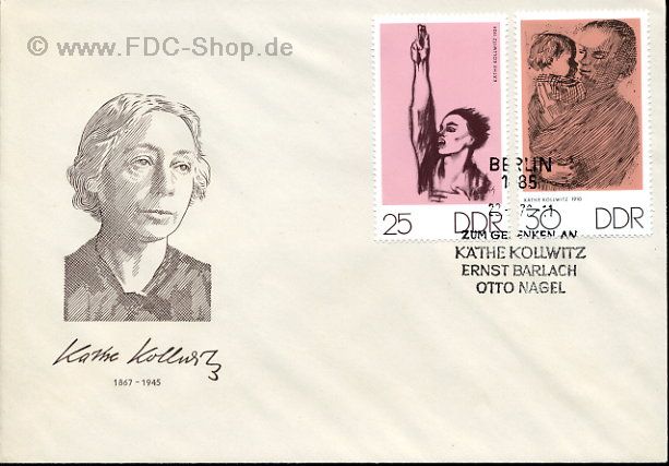 Ersttagsbrief DDR Mi-Nr: 1609-1610, Kunstwoche