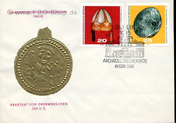Ersttagsbrief DDR Mi-Nr: 1554-1555, Archäologische Funde