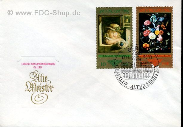 Ersttagsbrief DDR Mi-Nr: 1892+1897, Staatliche Kunstsammlung Dresden