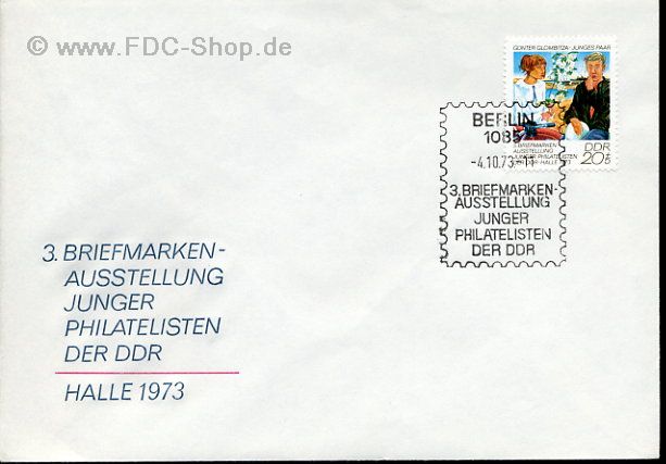 Ersttagsbrief DDR Mi-Nr: 1884, Briefmarkenausstellung junger Philatelisten der DDR