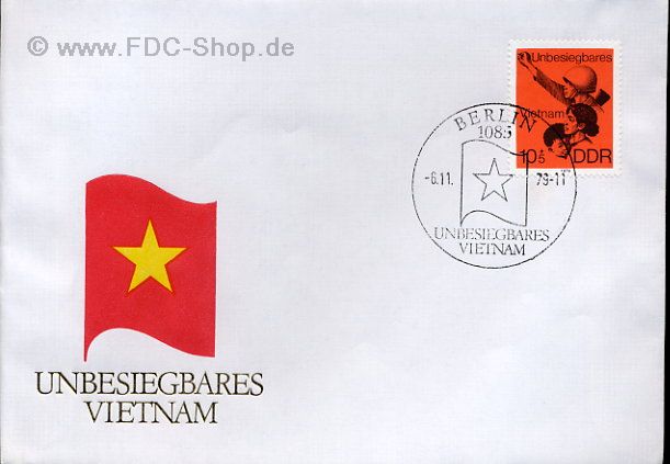 Ersttagsbrief DDR Mi-Nr: 2463, Unbesiegbares Vietnam