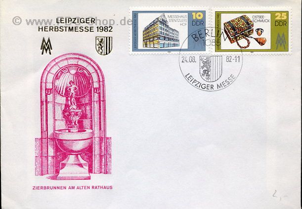 Ersttagsbrief DDR Mi-Nr: 2733-2734, Leipziger Herbstmesse