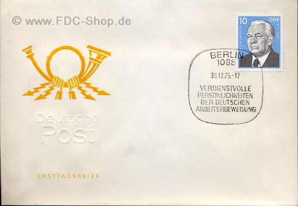 Ersttagsbrief DDR Mi-Nr: 2106, Persönlichkeiten der Deutschen Arbeiterbewegung