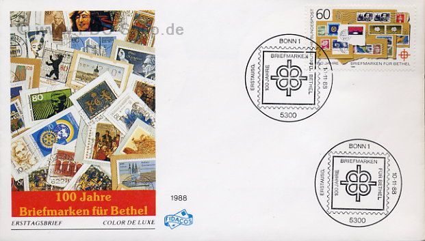 Ersttagsbrief BUND Mi-Nr: 1395, 100 Jahre Briefmarkenspendenaktion für Bethel