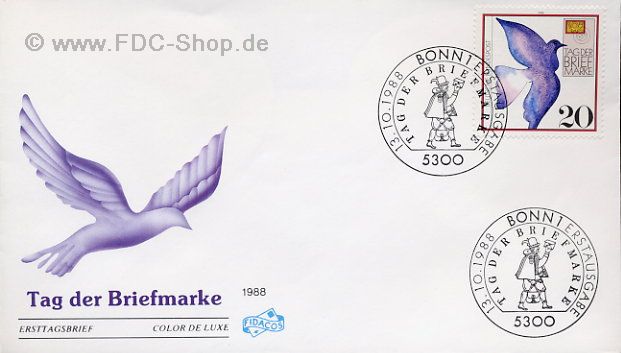 Ersttagsbrief BUND Mi-Nr: 1388, Tag der Briefmarke