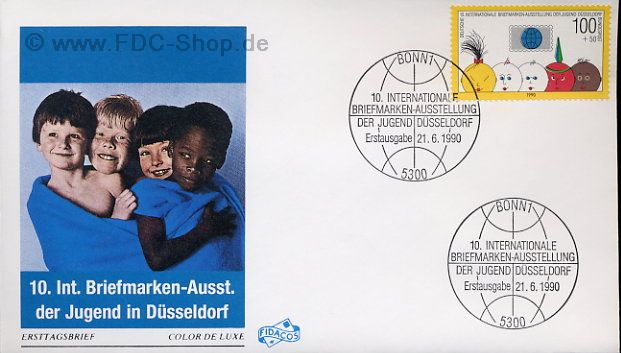 Ersttagsbrief BUND Mi-Nr: 1472, 10. Internationale Briefmarkenausstellung der Jugend, Düsseldorf