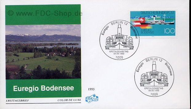 Ersttagsbrief BUND Mi-Nr: 1678, Euregio Bodensee