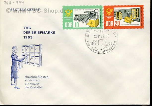 Ersttagsbrief DDR Mi-Nr: 998-999, Tag der Briefmarke