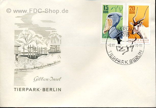 Ersttagsbrief DDR Mi-Nr: 1618-1619, Tierpark Berlin