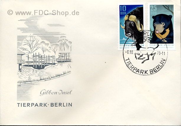 Ersttagsbrief DDR Mi-Nr: 1617+1620, Tierpark Berlin