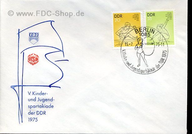 Ersttagsbrief DDR Mi-Nr: 2066+2068, Kinder- und Jugendspartakiade, Berlin