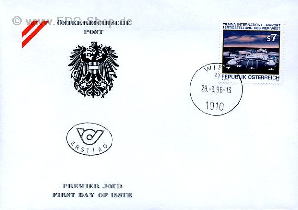 Ersttagsbrief Österreich Mi-Nr: 2180, Vienna International Airport