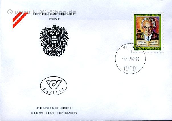 Ersttagsbrief Österreich Mi-Nr: 2136, Literaten, Franz Theodor Csokor