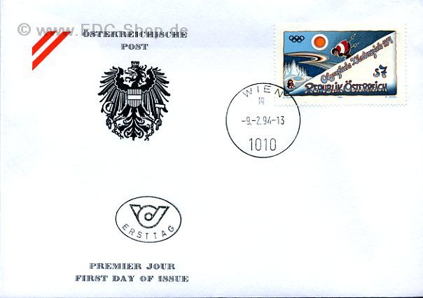Ersttagsbrief Österreich Mi-Nr: 2118, Olympische Winterspiele 1994