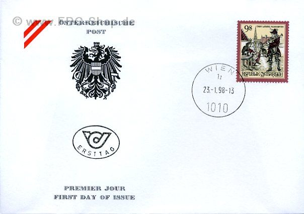 Ersttagsbrief Österreich Mi-Nr: 2240, Freimarke Sagen und Legenden