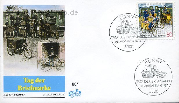Ersttagsbrief BUND Mi-Nr: 1337, Tag der Briefmarke 1987