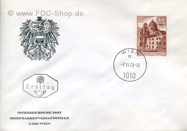 Ersttagsbrief Österreich Mi-Nr: 1402, 350 Jahre Paris-Lodrom-Universität, Salzburg