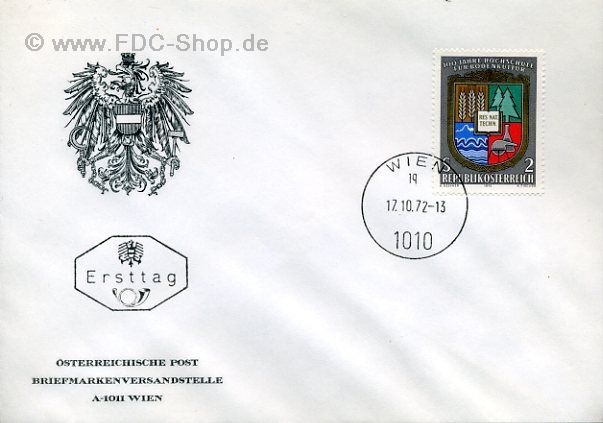 Ersttagsbrief Österreich Mi-Nr: 1401, 100 Jahre Hochschule für Bodenkultur