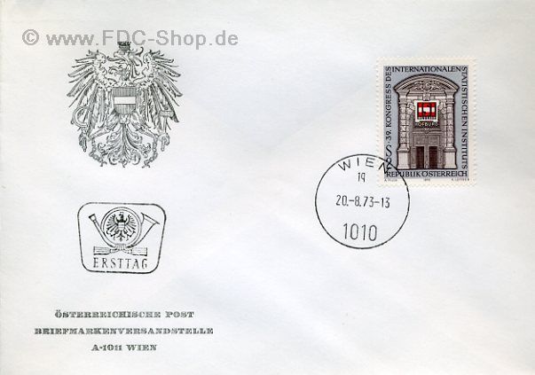 Ersttagsbrief Österreich Mi-Nr: 1420, Kongreß des internationalen statistischen Instituts
