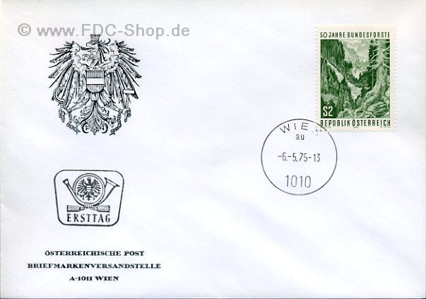 Ersttagsbrief Österreich Mi-Nr: 1486, 50 Jahre Österreichische Bundesforste