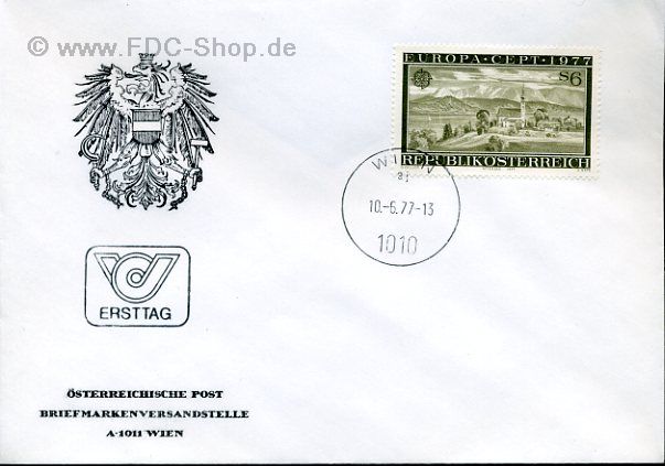 Ersttagsbrief Österreich Mi-Nr: 1553, Europa; Landschaften