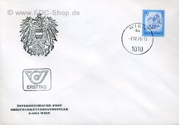 Ersttagsbrief Österreich Mi-Nr: 1596, Freimarke; Schönes Österreich