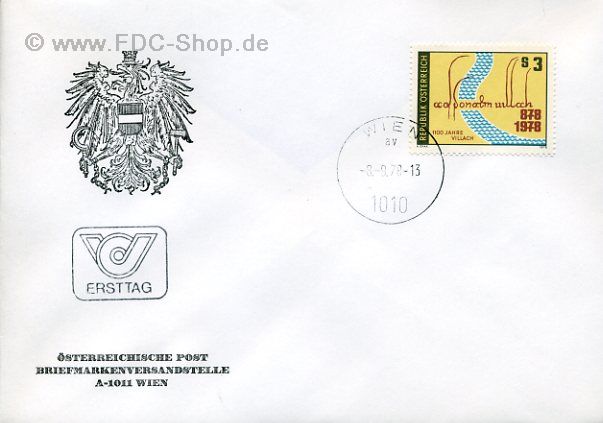 Ersttagsbrief Österreich Mi-Nr: 1582, 1100 Jahre Stadt Villach