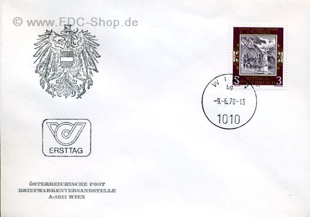 Ersttagsbrief Österreich Mi-Nr: 1576, 700 Jahre Stadt Gmunden