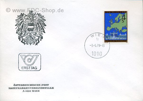 Ersttagsbrief Österreich Mi-Nr: 1574, Interparlamentarische Konferenz über Sicherheit und Zusammenarbeit in Europa