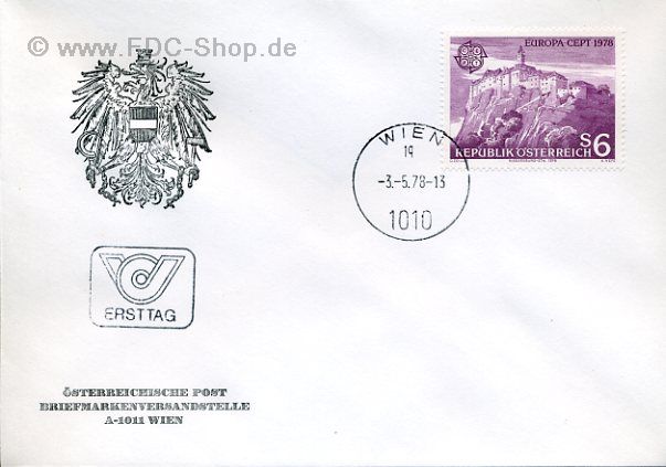 Ersttagsbrief Österreich Mi-Nr: 1573, Europa; Baudenkmäler