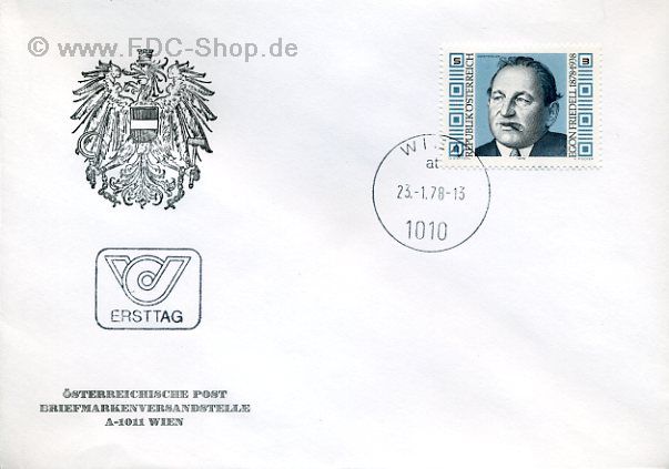 Ersttagsbrief Österreich Mi-Nr: 1566, 100. Geburtstag von Egon Friedell